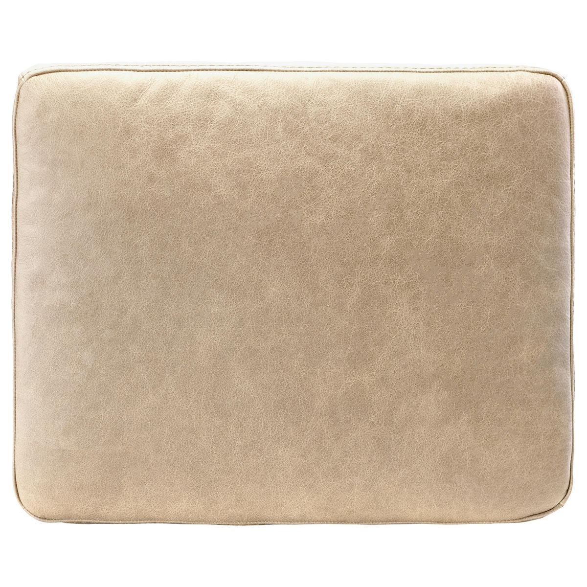 ZIERKISSEN SPRING  - Creme, Design, Leder/Textil (52/42/7cm) - Livetastic