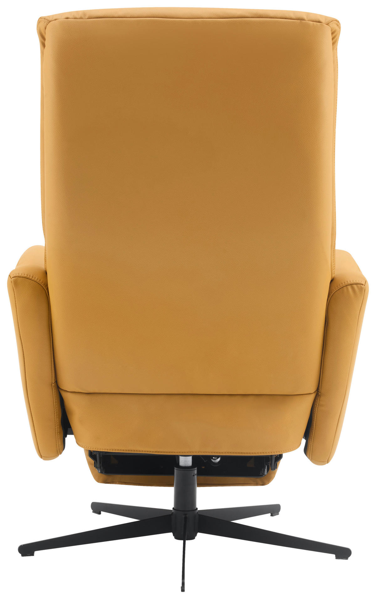 RELAKS FOTELJA tekstil, koža  žuta   - žuta/crna, Design, koža/tekstil (76/112/80cm) - Livetastic