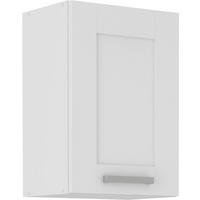 KÜCHENOBERSCHRANK 40/58/31 cm  in Weiß  - Silberfarben/Weiß, ROMANTIK / LANDHAUS, Holzwerkstoff/Metall (40/58/31cm) - MID.YOU