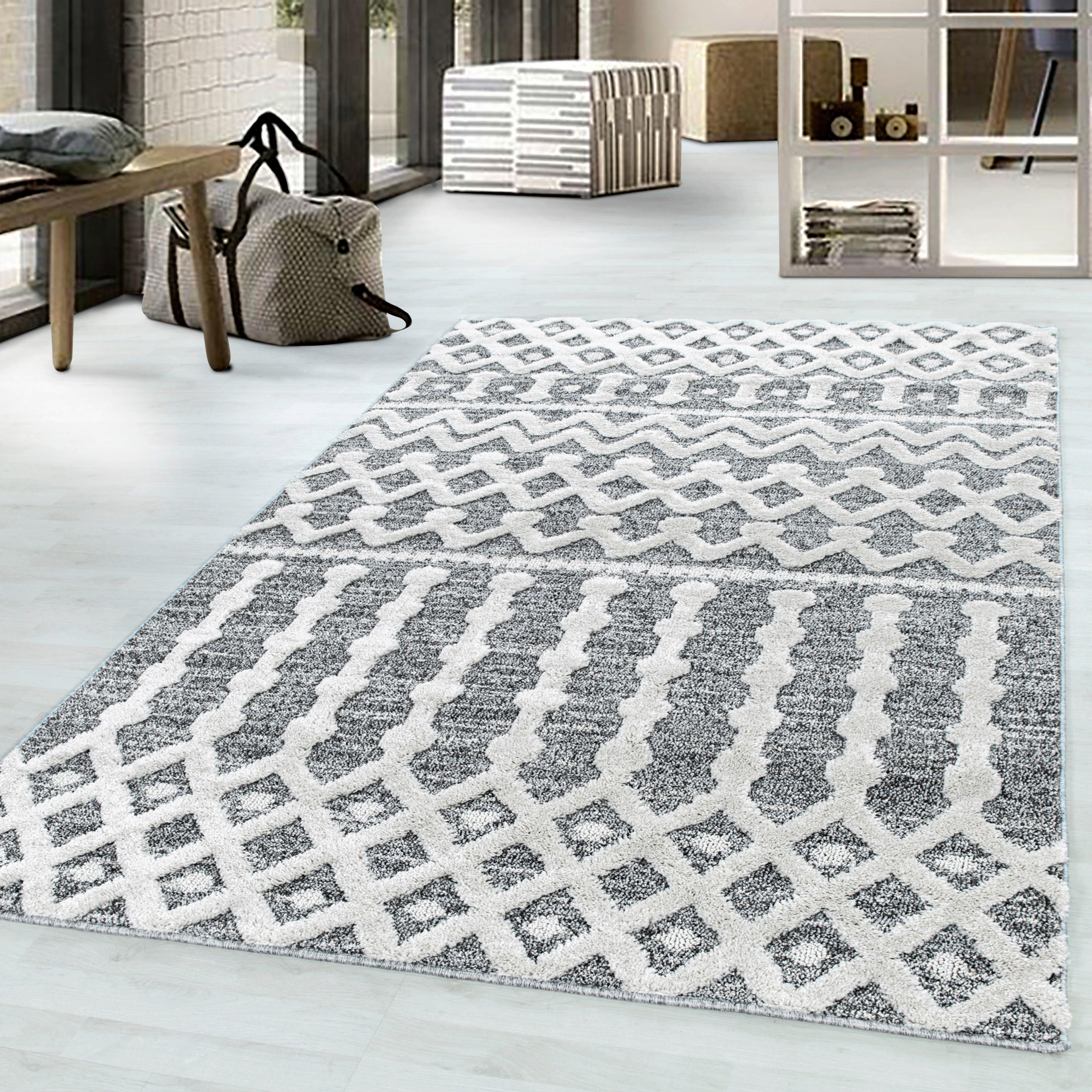 LÄUFER 80/250 cm Pisa 4710 grau  - Grau, KONVENTIONELL, Textil (80/250cm) - Novel