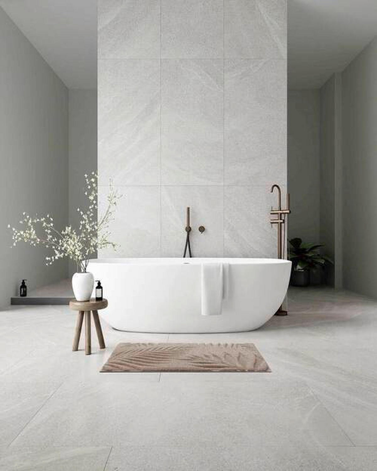 KOBERČEK DO KÚPEĽNE, 70/120 cm - prírodná farba, Basics, textil/plast (70/120cm) - Grund