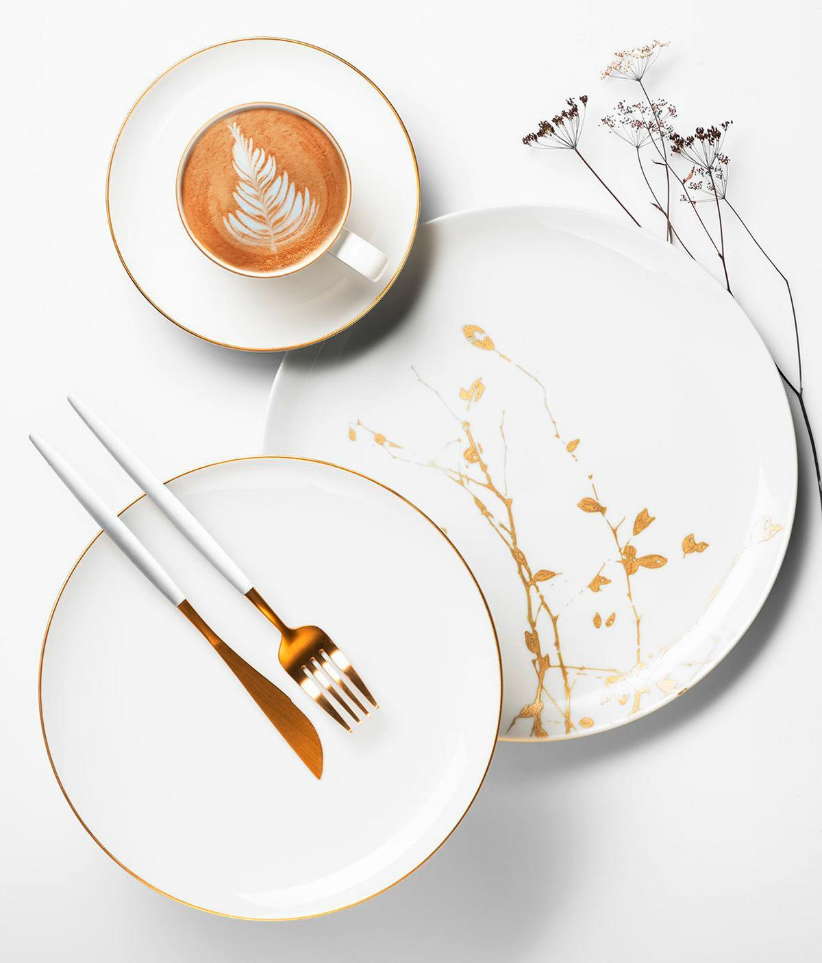 UNTERTASSE - Goldfarben/Weiß, Basics, Keramik (16,5cm) - Seltmann Weiden