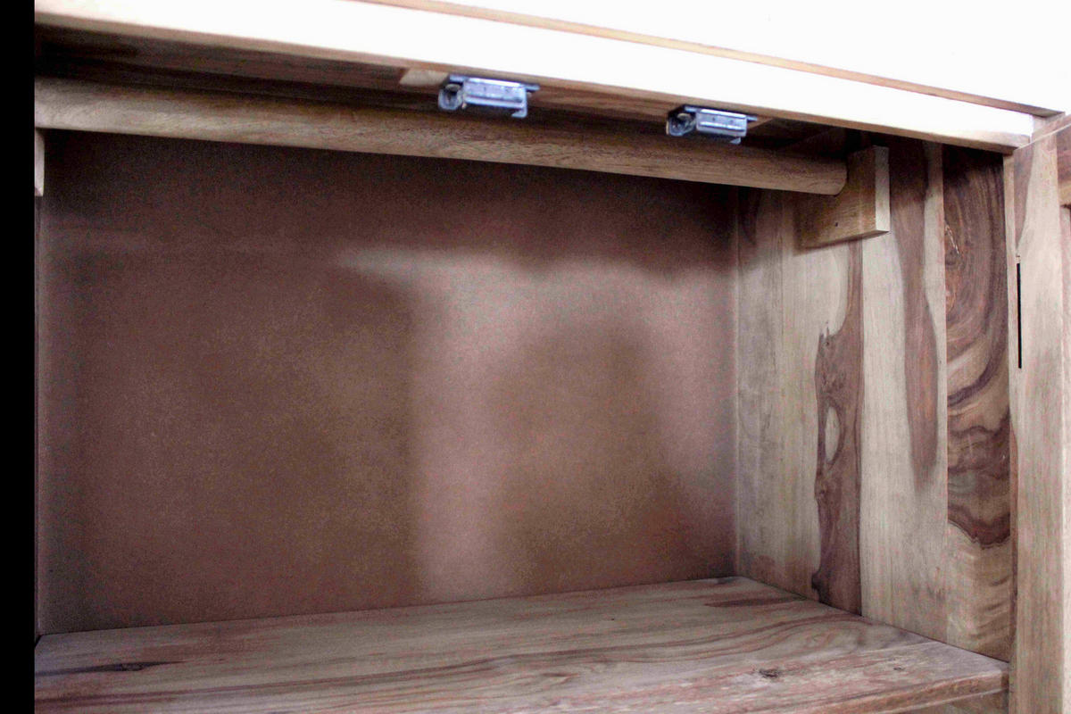 GARDEROBENSCHRANK  in 80/180/45 cm  - Schwarz/Naturfarben, Design, Holz/Metall (80/180/45cm) - MID.YOU