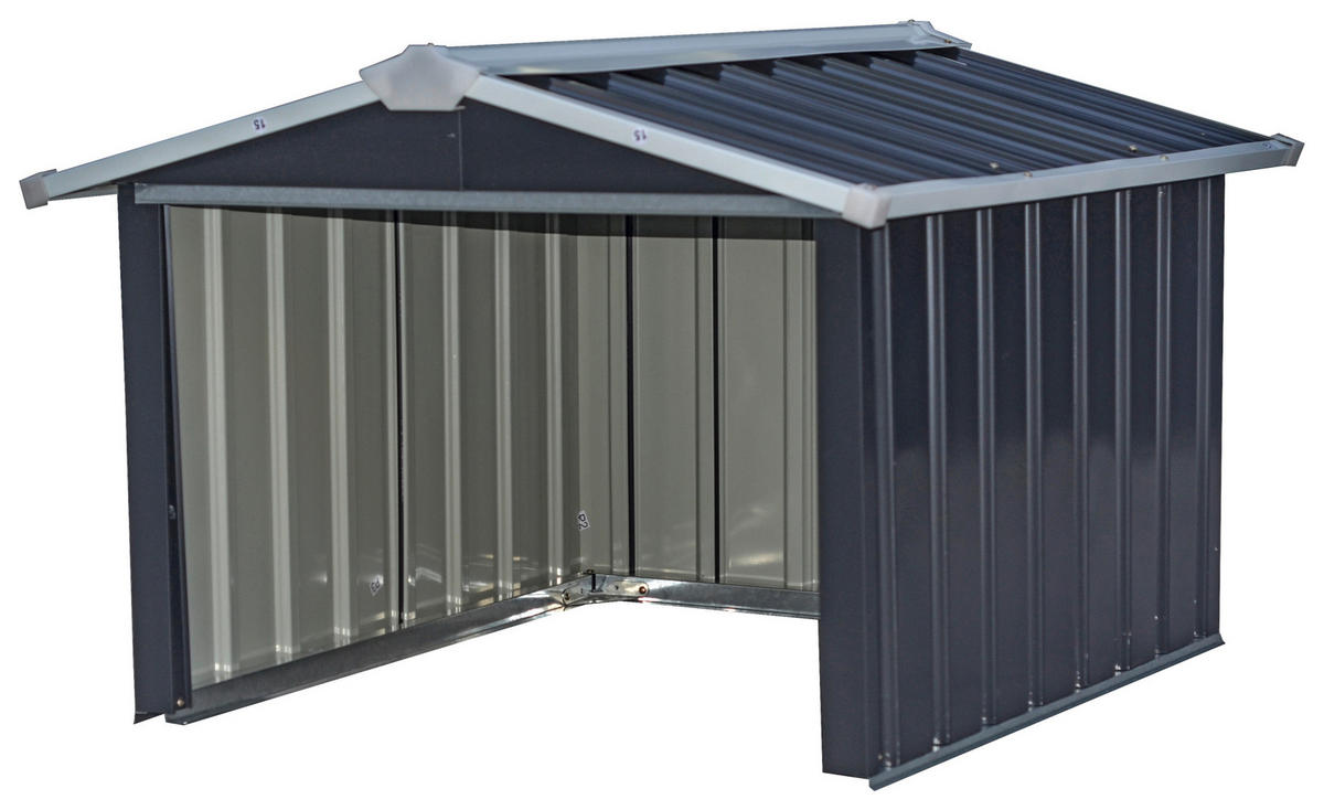 KLEINGARAGE 86/100/63,5 cm  - Anthrazit, MODERN, Metall (86/100/63,5cm) - Homezone