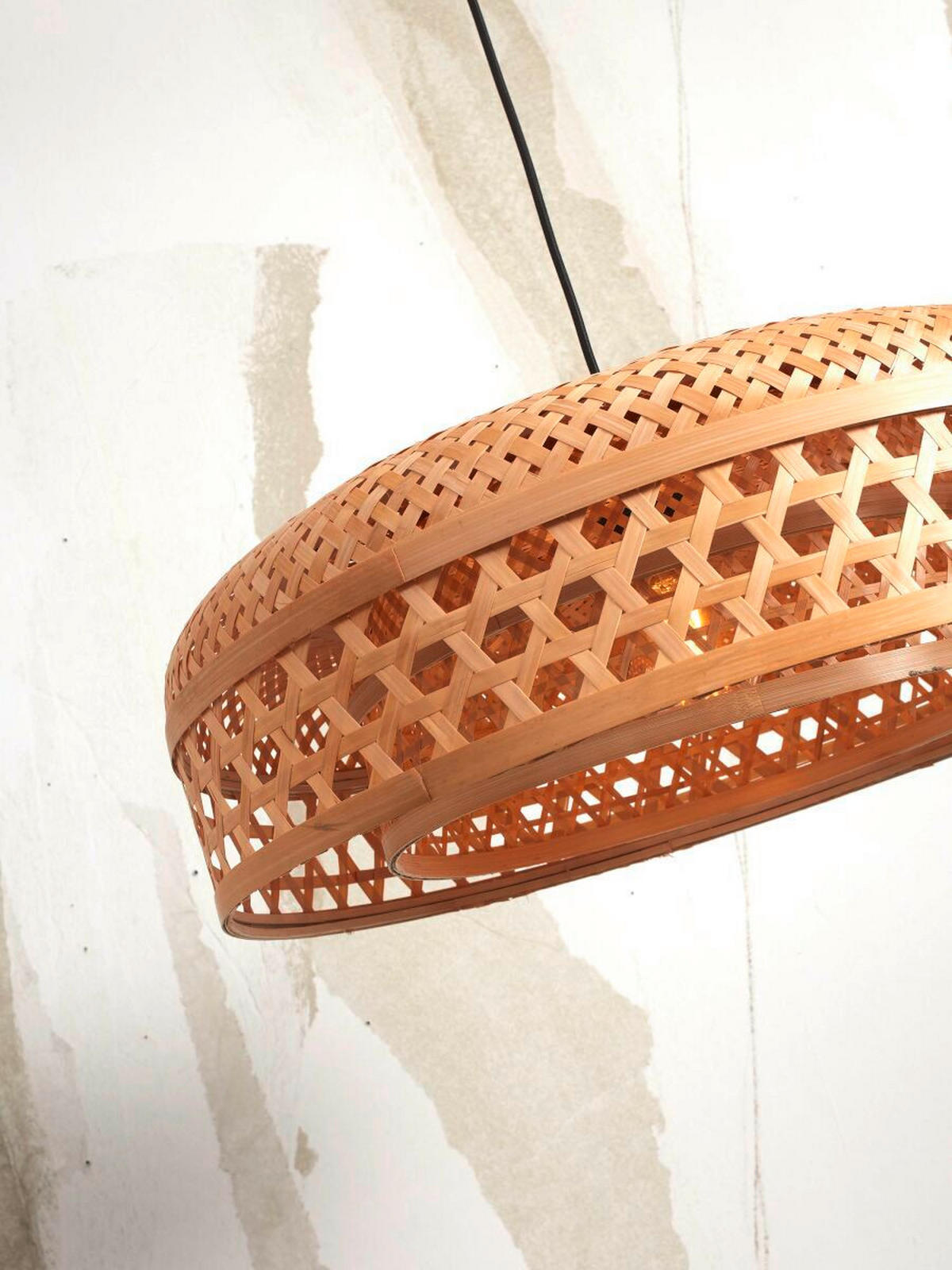 HÄNGLAMPA GOOD&MOJO  60/18 cm  - naturfärgad, Trend, naturmaterial (60/18cm) - Good & Mojo