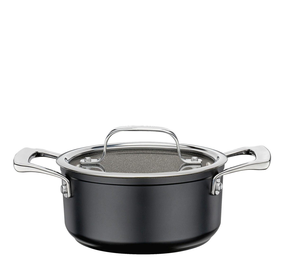 KOCHTOPFSET MERIDIAN INTENSE PRO 4-teilig  - Transparent/Schwarz, Basics, Glas/Metall (60,6/19,6/39,5cm) - Spring