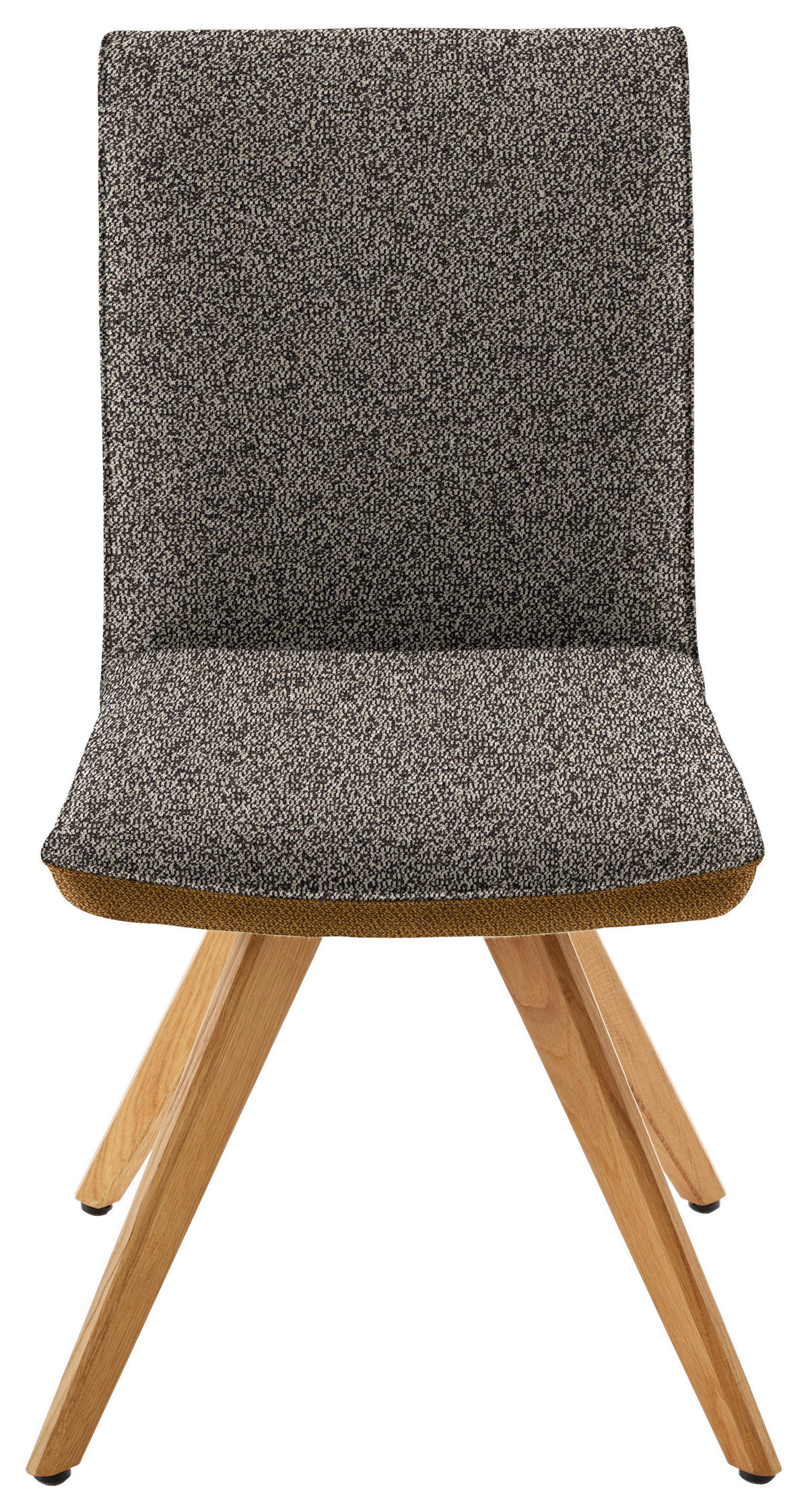 STUHL in Holz, Textil Dunkelbraun, Currygelb  - Currygelb/Eichefarben, Design, Holz/Textil (48/91/63cm) - Koinor