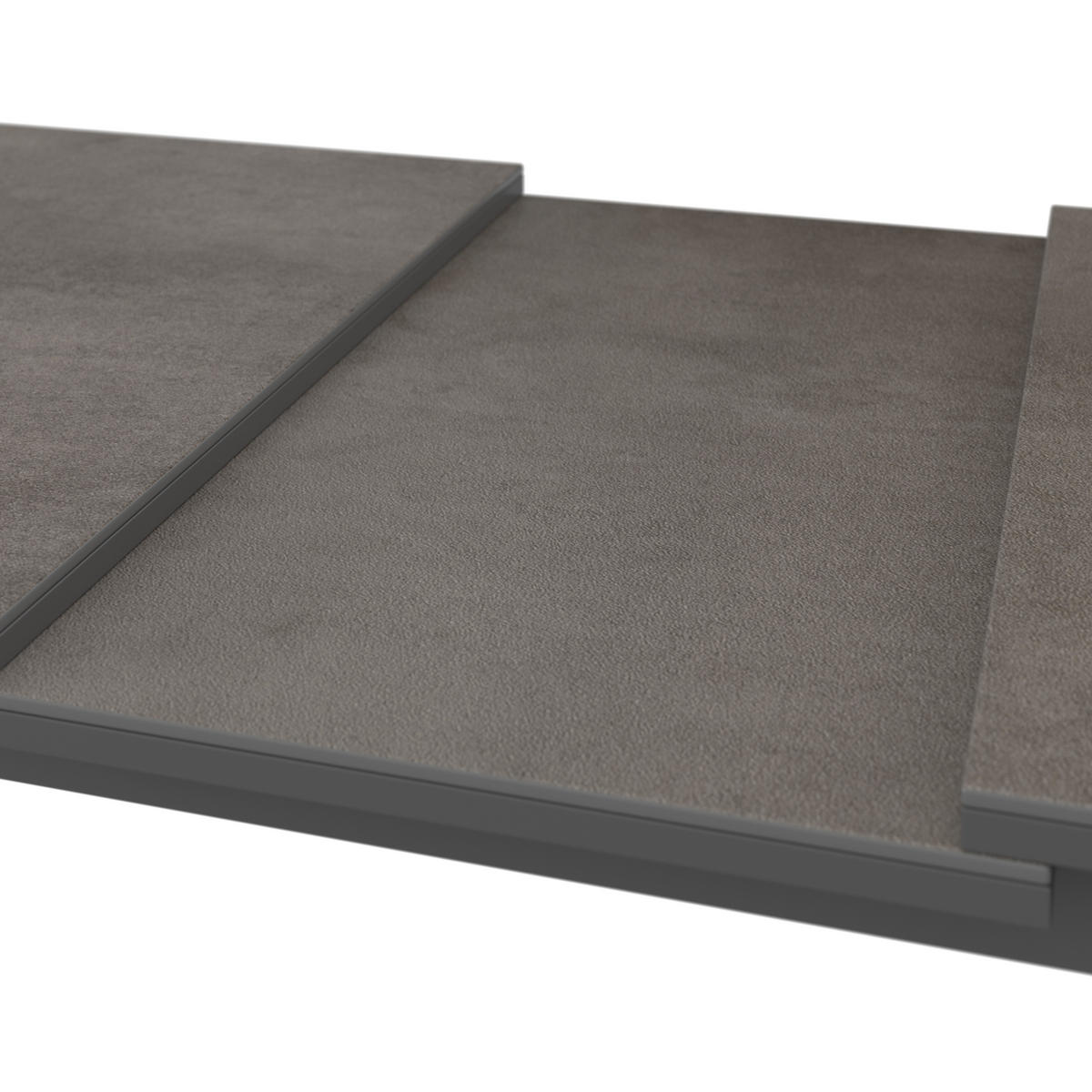 STOL VRTNI     antracit  metal, staklo  - antracit, Moderno, staklo/metal (180-240/75/100cm) - Ambia Garden