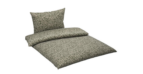 BETTWÄSCHE Satin 140/200 cm  - Grün, Design, Textil (140/200cm) - Novel