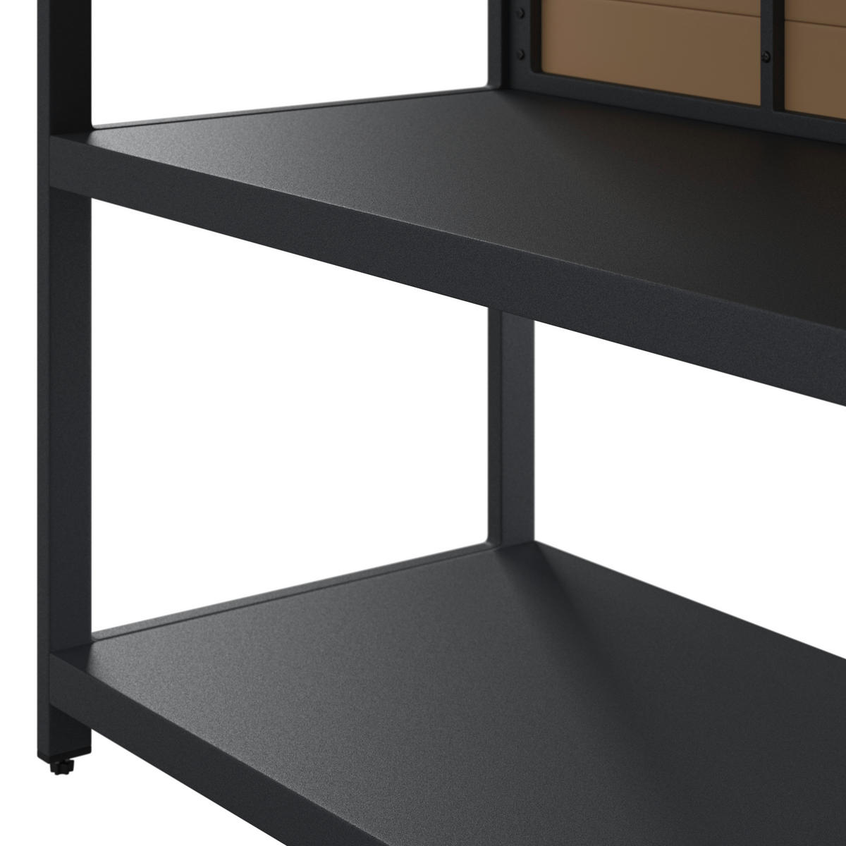 MASĂ PENTRU BAR DE GRĂDINĂ 140/50/91 cm   - gri închis/culoare lemn tec, Lifestyle, plastic/metal (140/50/91cm) - Ambia Garden