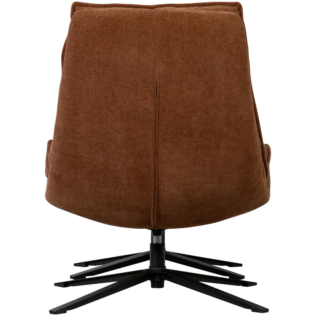 SESSELSET in Chenille Braun  - Schwarz/Braun, Design, Textil/Metall (77/97/69cm) - Livetastic