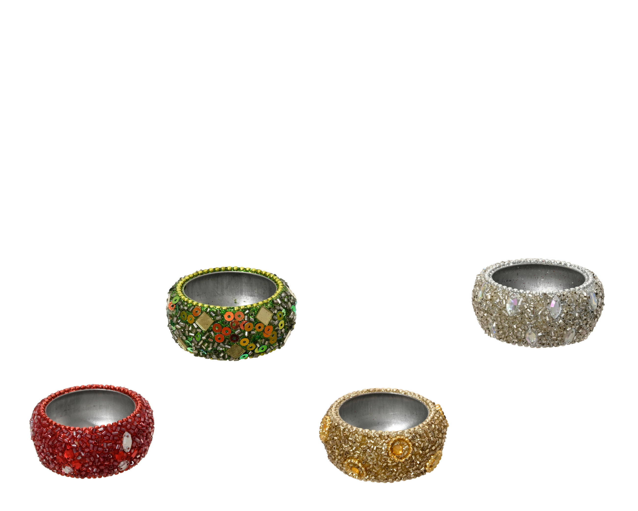 VÄRMELJUSHÅLLARE  - multicolor, Basics, metall (5.5/5.5cm)