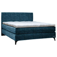 BOXSPRINGBETT 200/220 cm  in Petrol  - Petrol/Schwarz, Konventionell, Holz/Textil (200/220cm) - Sjöholm