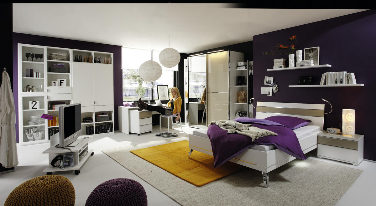 JUGENDZIMMER - Design, Glas/Holzwerkstoff - Moderano