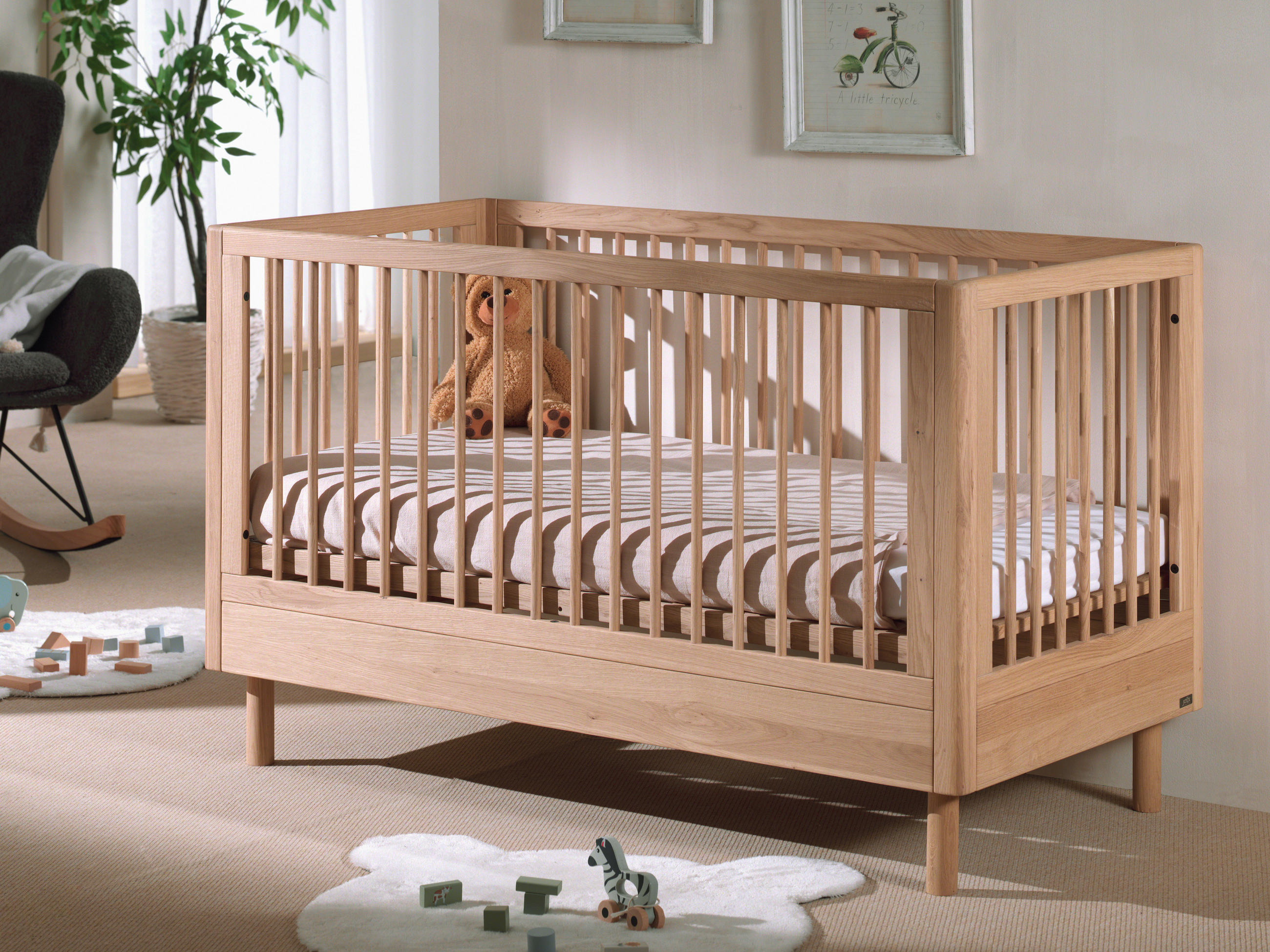 KINDER-/JUNIORBETT - Naturfarben, MODERN, Holz (70/140cm) - MID.YOU