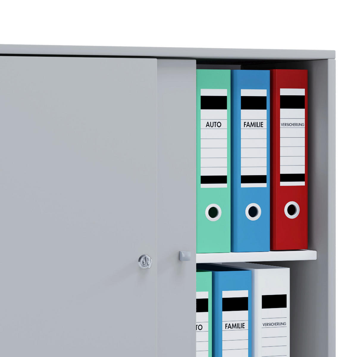 AKTENSCHRANK 70/74/37 cm  - Grau, Basics, Holzwerkstoff (70/74/37cm) - MID.YOU