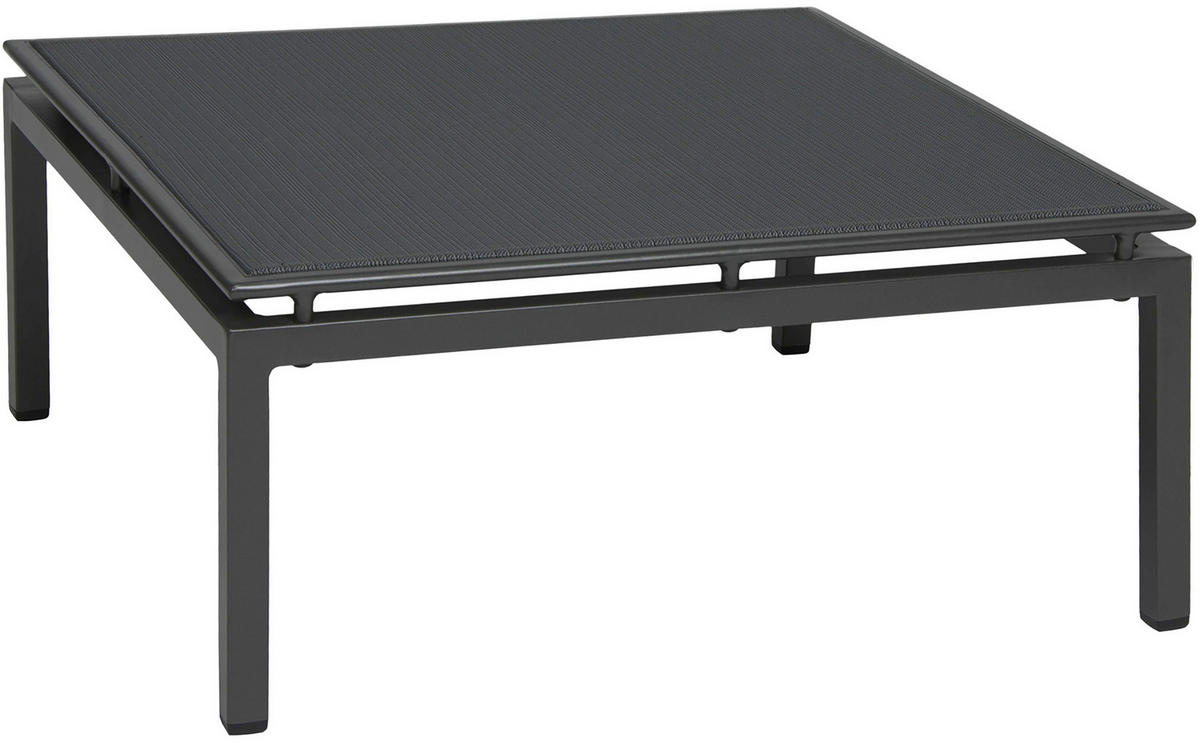 GARTENHOCKER  - Dunkelgrau/Anthrazit, Design, Textil/Metall (75/35/75cm) - Stern