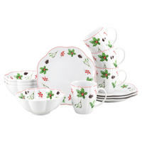 KAFFEESERVICE Naomi Weihnachten Multicolor, Weiß 12-teilig  - Multicolor/Weiß, Basics, Keramik - Creatable
