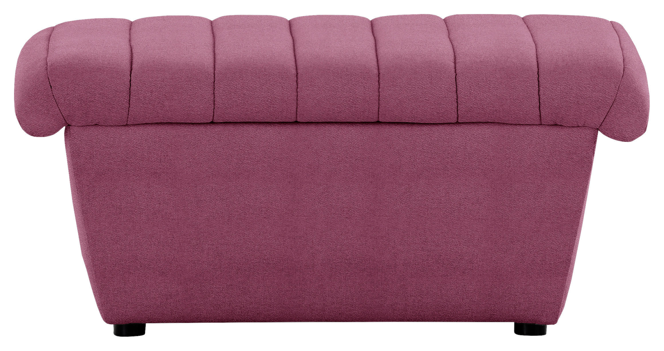 HOCKER Webstoff Weinrot - Weinrot/Schwarz, Design, Kunststoff/Textil (90/43/105cm) - LOOKS by W.Joop
