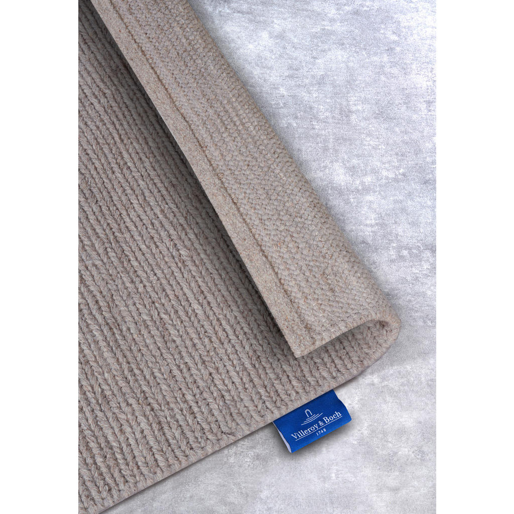 Thumbnail - Villeroy & Boch Läufer Kollektion 1748, Cappuccino, Textil, Uni, rechteckig, 80x200 cm, Care & Fair, für Fußbodenheizung...