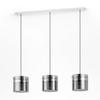 HÄNGELEUCHTE ROUND LIGHTS 103,5/21,5/110 cm   - Chromfarben/Transparent, Design, Glas/Metall (103,5/21,5/110cm) - Joop!