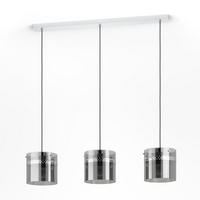HÄNGELEUCHTE 103,5/21,5/110 cm    - Chromfarben/Transparent, Design, Glas/Metall (103,5/21,5/110cm) - Eglo