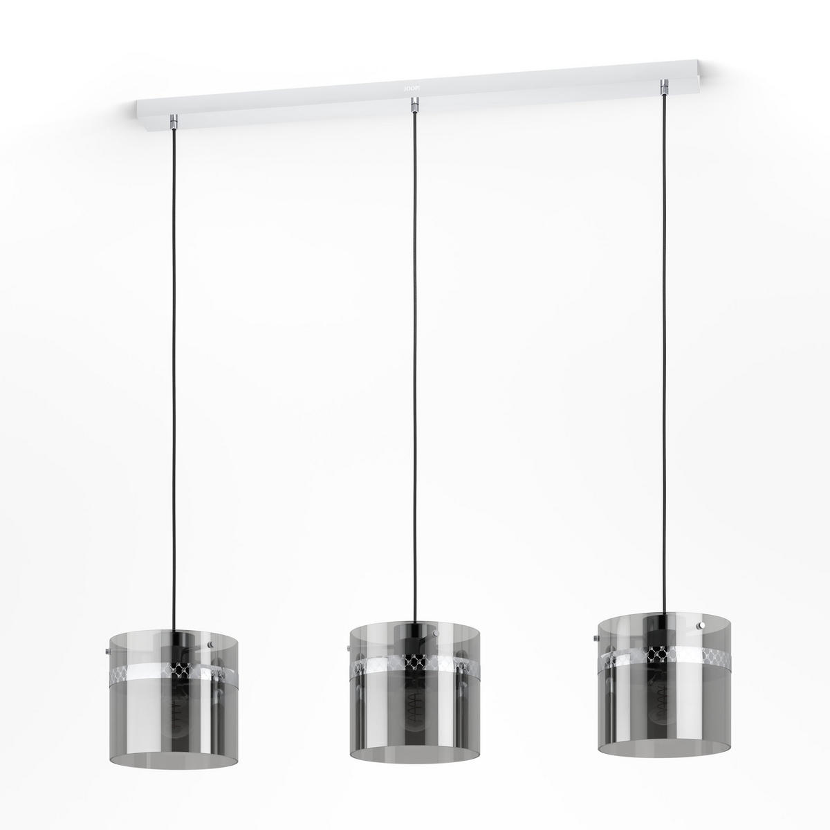 HÄNGELEUCHTE 103,5/21,5/110 cm    - Chromfarben/Transparent, Design, Glas/Metall (103,5/21,5/110cm) - Eglo