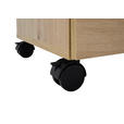 ROLLCONTAINER 40/56/39 cm  - Silberfarben/Eiche Artisan, MODERN, Holzwerkstoff/Kunststoff (40/56/39cm) - Carryhome