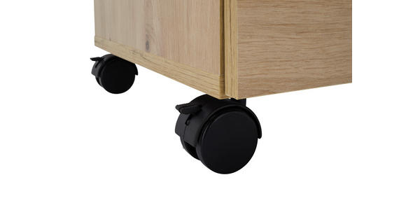 ROLLCONTAINER 40/56/39 cm  - Silberfarben/Eiche Artisan, MODERN, Holzwerkstoff/Kunststoff (40/56/39cm) - Carryhome