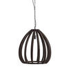 HÄNGELEUCHTE Barsia 50/50/54 cm   - Dunkelbraun, Design, Holz (50/50/54cm) - Light & Living