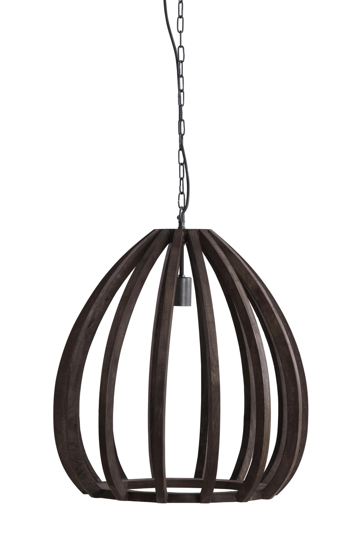 HÄNGELEUCHTE Barsia 50/50/54 cm   - Dunkelbraun, Design, Holz (50/50/54cm) - Light & Living