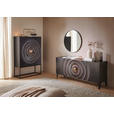 HIGHBOARD Schwarz  100/150/40 cm  - Goldfarben/Schwarz, Design, Holz/Metall (100/150/40cm) - Landscape