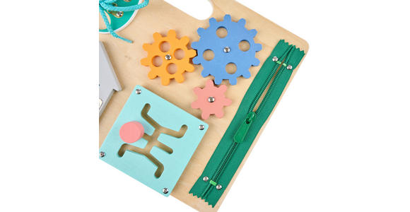 MOTORIKSPIEL  - Multicolor, Basics, Holz/Holzwerkstoff (29,4/21,9/2,6cm) - My Baby Lou
