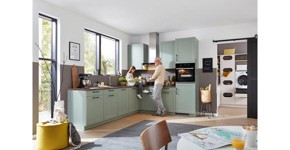 EINBAUKÜCHE   - Grün, LIFESTYLE, Holzwerkstoff - Novel