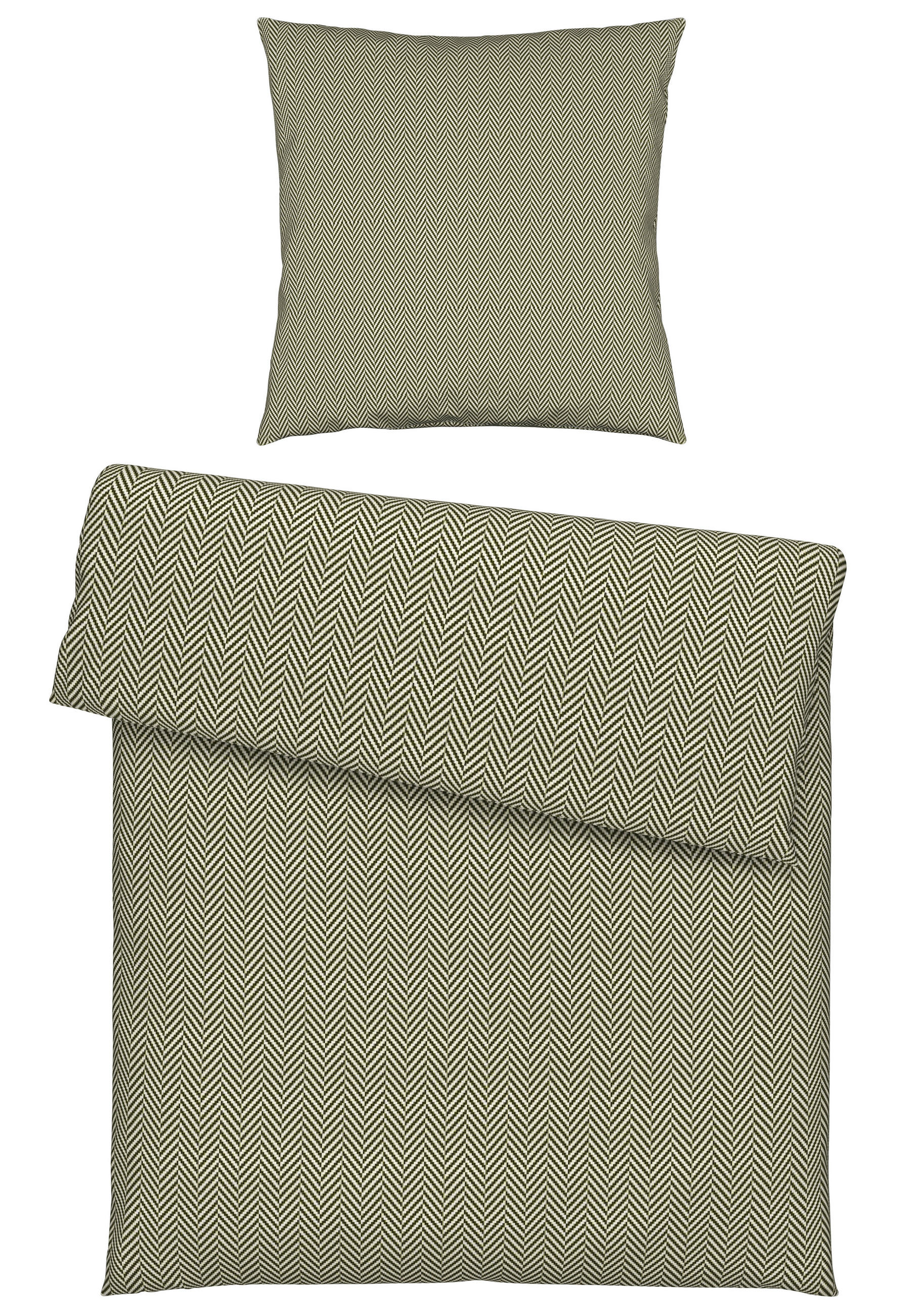 BETTWÄSCHE Flanell 135/200 cm  - Grün, Textil (135/200cm) - Novel