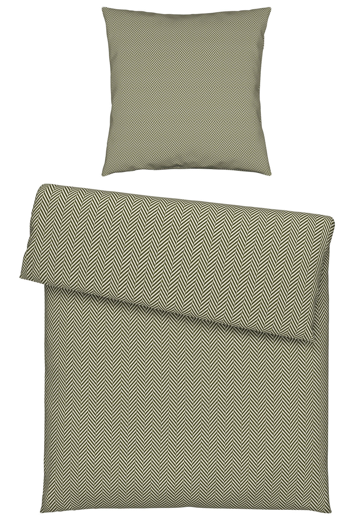 BETTWÄSCHE Flanell 135/200 cm  - Grün, Textil (135/200cm) - Novel