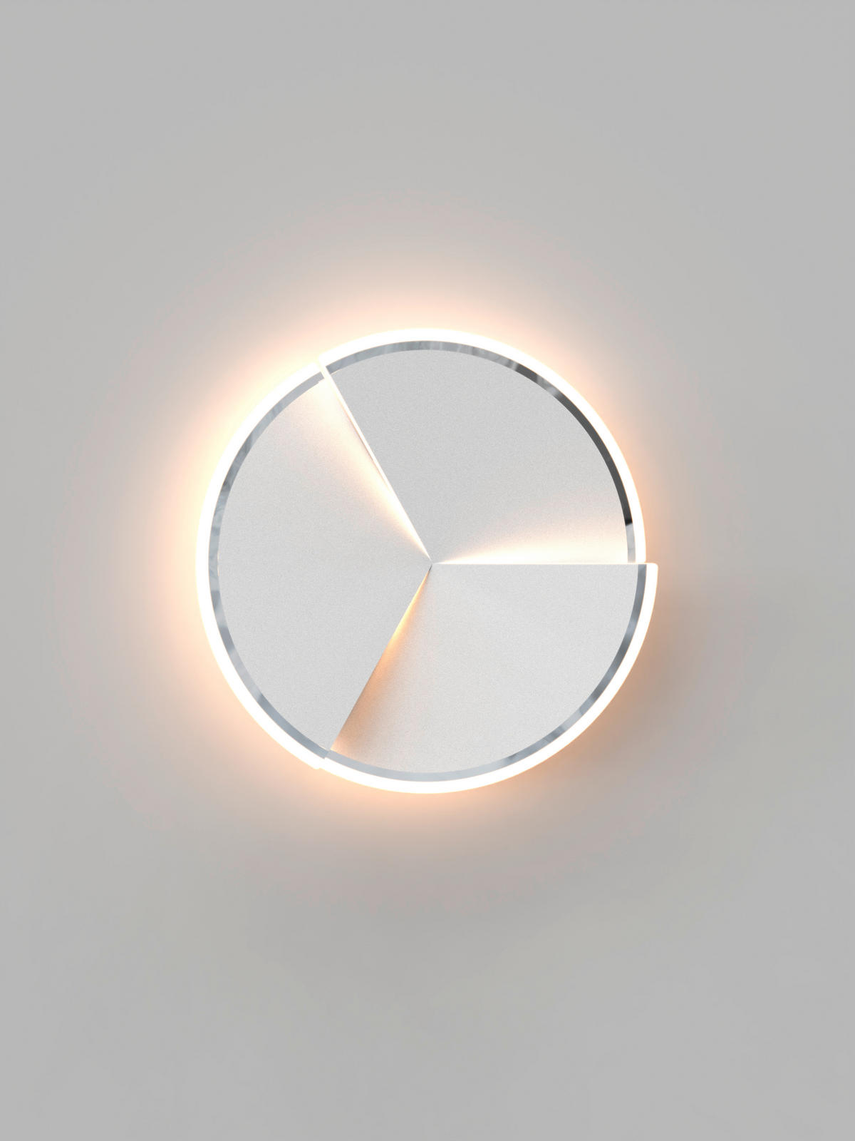 PLAFONIERĂ CU LED - alb/culoare crom, Design, plastic/metal (49/8,5cm) - Wofi