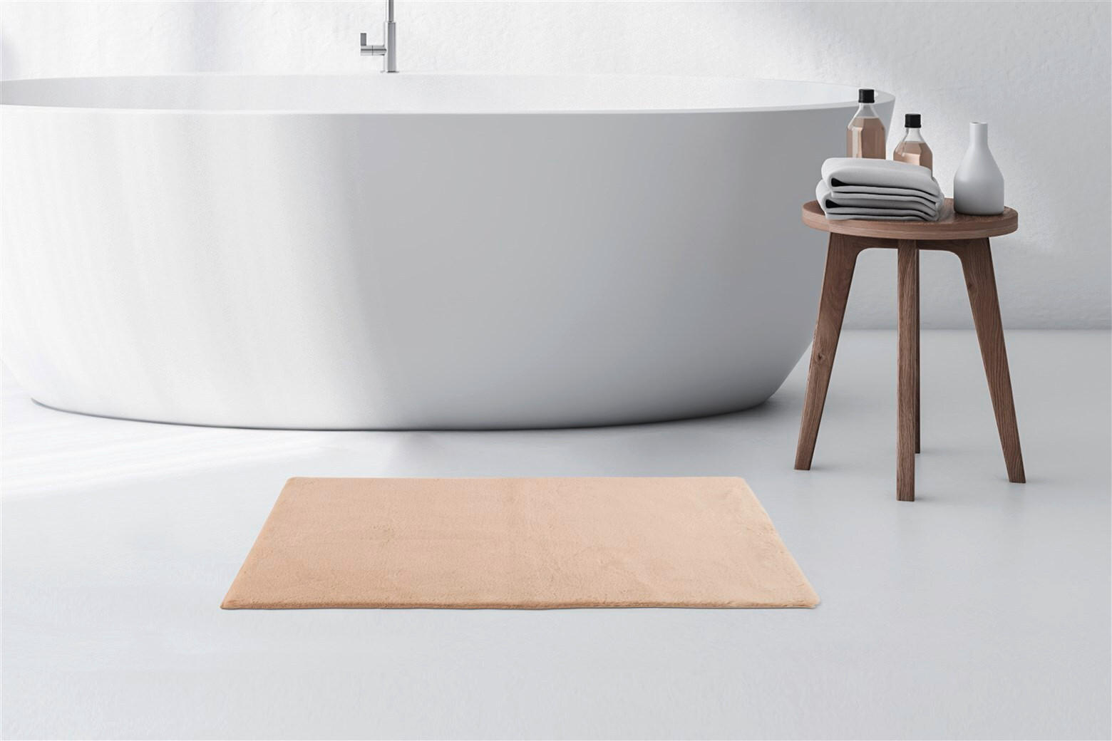 HOCHFLORTEPPICH 50/90 cm Rabbit Light 425 Beige Beige  - Beige, KONVENTIONELL, Kunststoff/Textil (50/90cm)