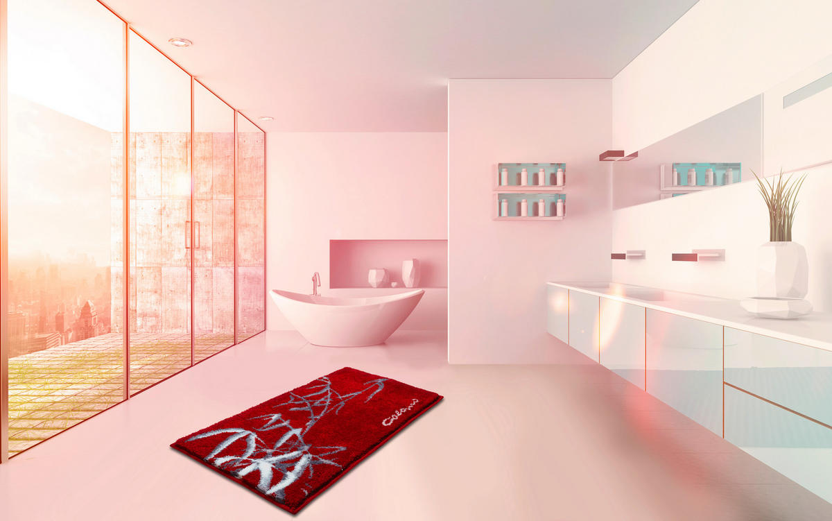 KOBEREC DO KOUPELNY, 70/120 cm - červená, Basics, textil/plast (70/120cm) - Grund