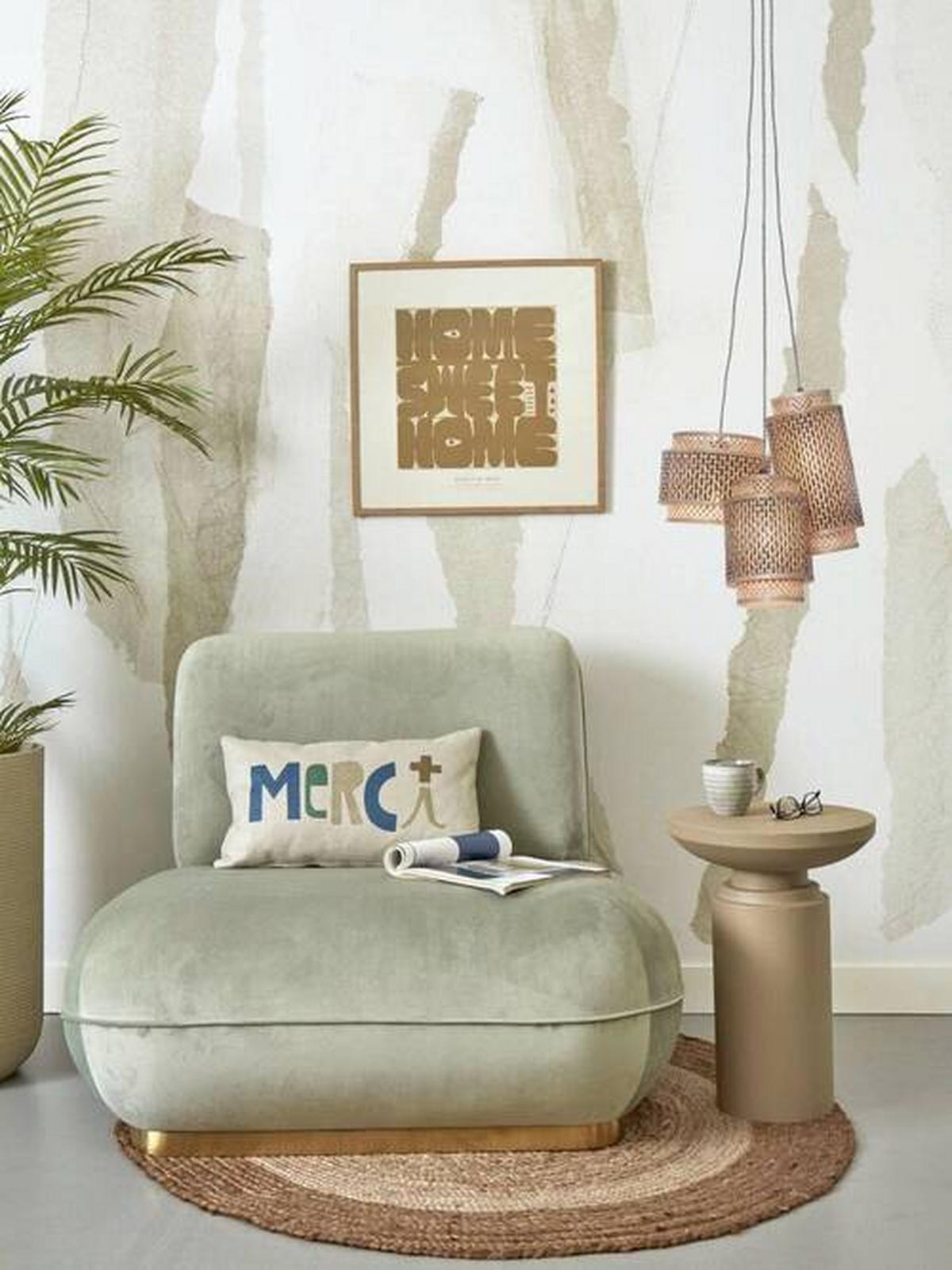 HÄNGELEUCHTE 65/50 cm  - Schwarz/Naturfarben, Trend, Holz (65/50cm) - Good & Mojo