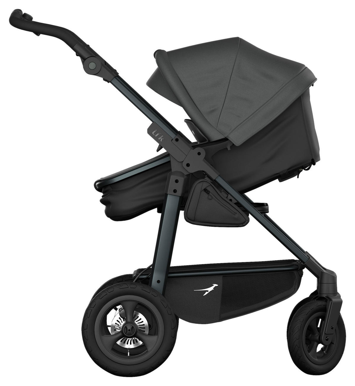 KOMBIKINDERWAGEN  - Anthrazit, Basics, Metall (57/110/108cm) - TFK