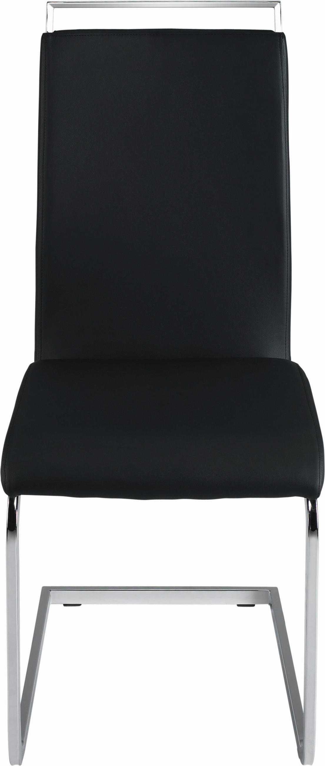 STOLIČKA, 43/98/56 cm - čierna/chrómová, Design, kov/textil (43/98/56cm) - Carryhome