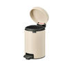 BILLENŐFEDELES SZEMETESVÖDÖR 3 l  - bézs/fekete, Basics, műanyag/fém (3l) - Brabantia