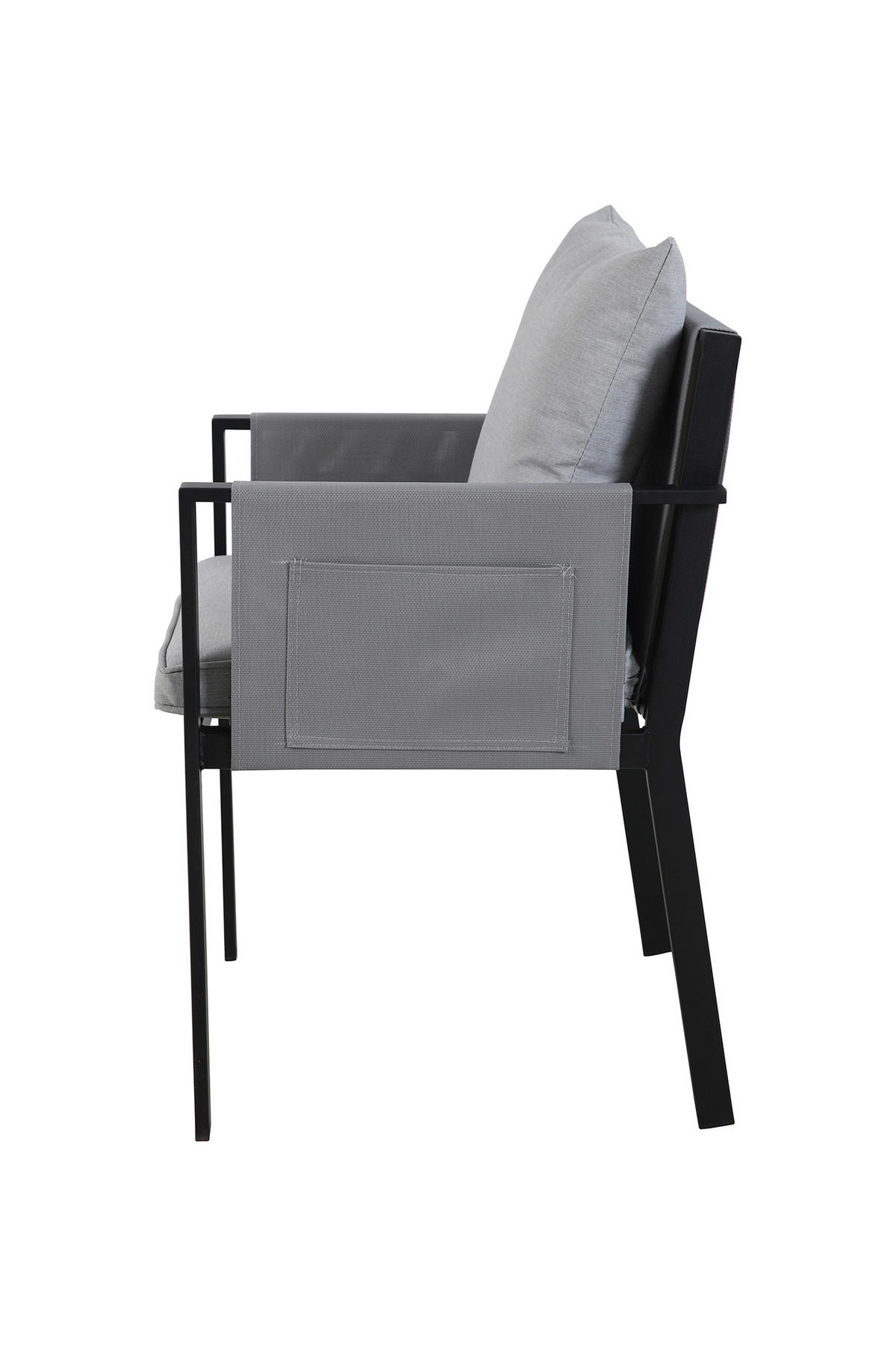 UTEGRUPP  - grå/svart, Design, metall/glas - Livetastic