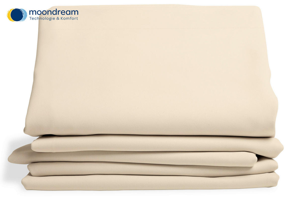 VERDUNKELUNGSVORHANG - Creme, Design, Textil (145/260cm)
