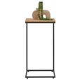 BEISTELLTISCH in Holz, Metall 35/35/66,5 cm  - Eichefarben/Anthrazit, Design, Holz/Metall (35/35/66,5cm) - Valnatura