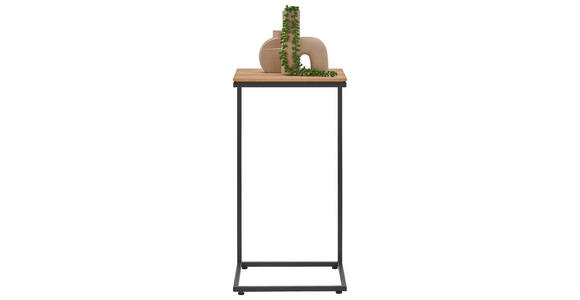 BEISTELLTISCH in Holz, Metall 35/35/66,5 cm - Eichefarben/Anthrazit, Design, Holz/Metall (35/35/66,5cm) - Valnatura