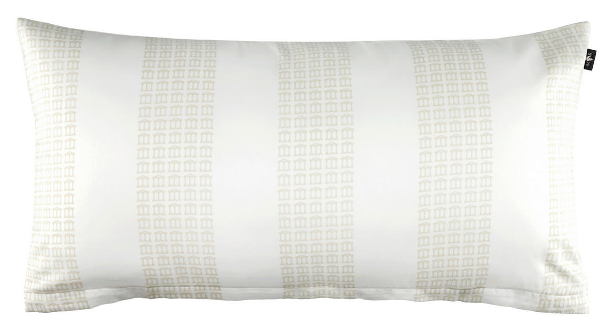 KISSENHÜLLEN-SET Marcel.Remus.Design - Alcudia weiß 40/80 cm  - Weiß, Design, Textil (40/80cm)
