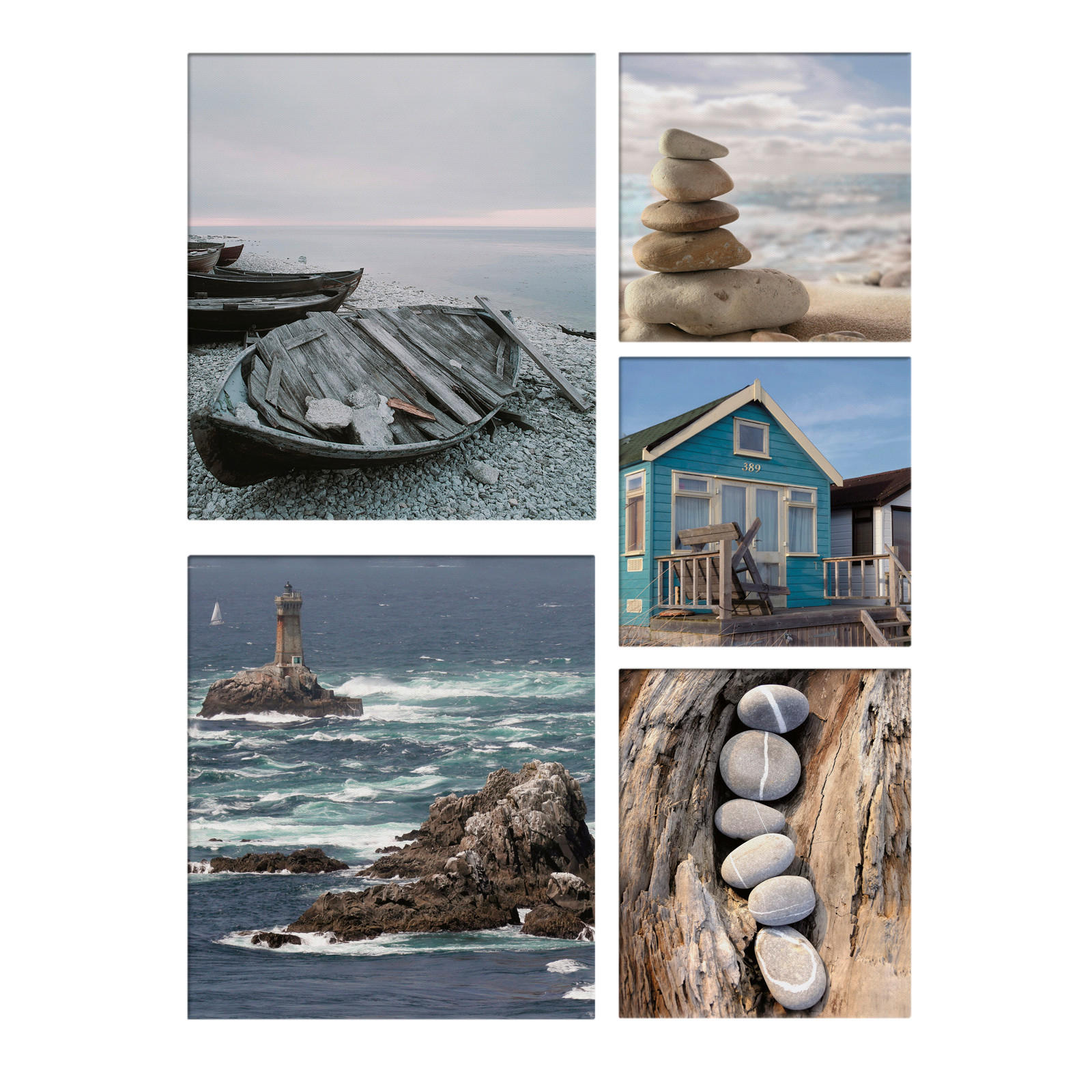 CANVASTAVLA 60/80/3 cm  - blå, Basics, textil/wellpapp (60/80/3cm)