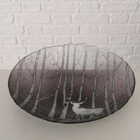 DEKOSCHALE - Silberfarben/Grau, Basics, Glas (32,5/5,5cm) - X-Mas